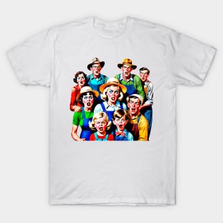 Family of stressed people from the countryside T-Shirt